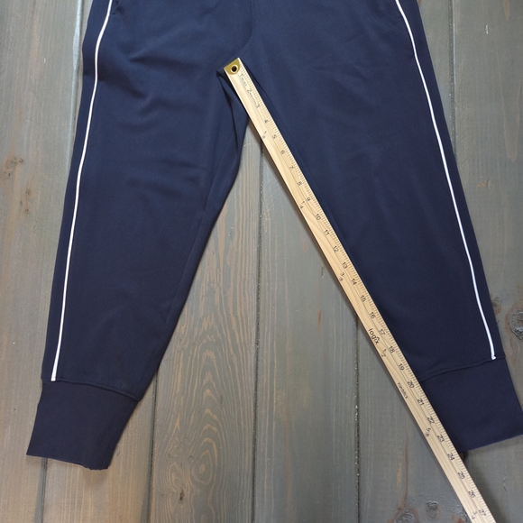 Athleta Navy Joggers XS Stripe Zip Pocket Athletic Pants - Picture 7 of 10